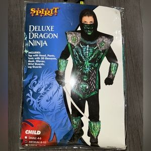 SOLD Spirit Halloween deluxe dragon ninja boys Halloween costume